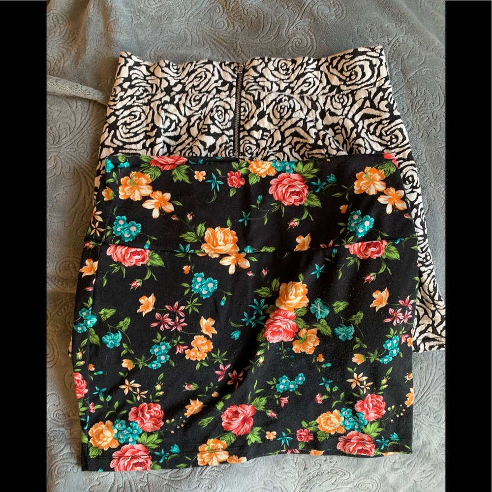 2 mini skirts